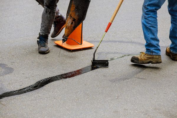 Parking Lot Crack Sealing in Parrish